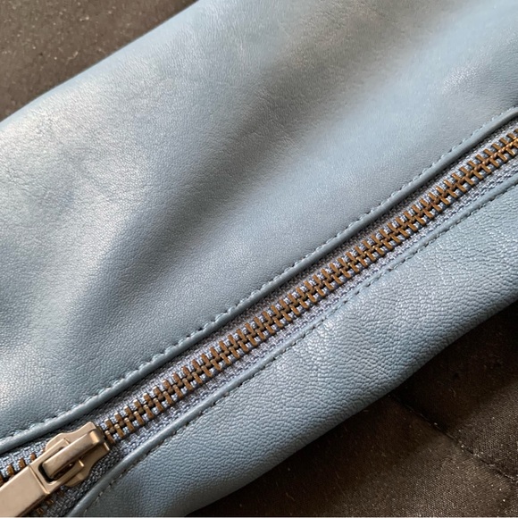 Neiman Marcus The Leather Collection Blue Leather Jacket XS worn once like New - Picture 16 of 16